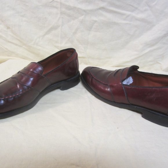 ALLEN EDMONDS LOAFERS RANDOLPH STYLE BROWN LEATHER 9.5D MENS - Picture 2 of 11